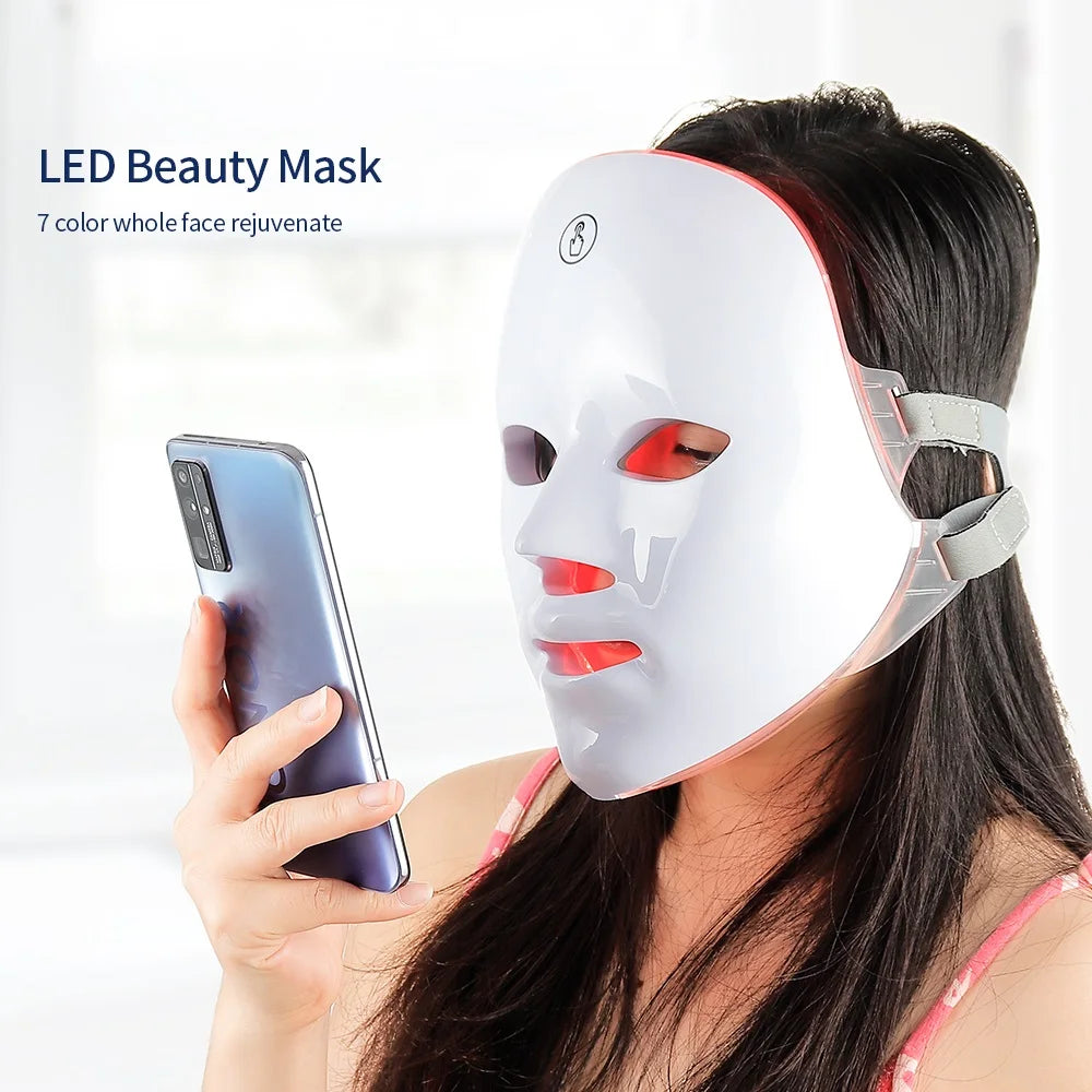 SOLVEA™ Red Light Mask & Neck Red Light Therapy Mask For Skin